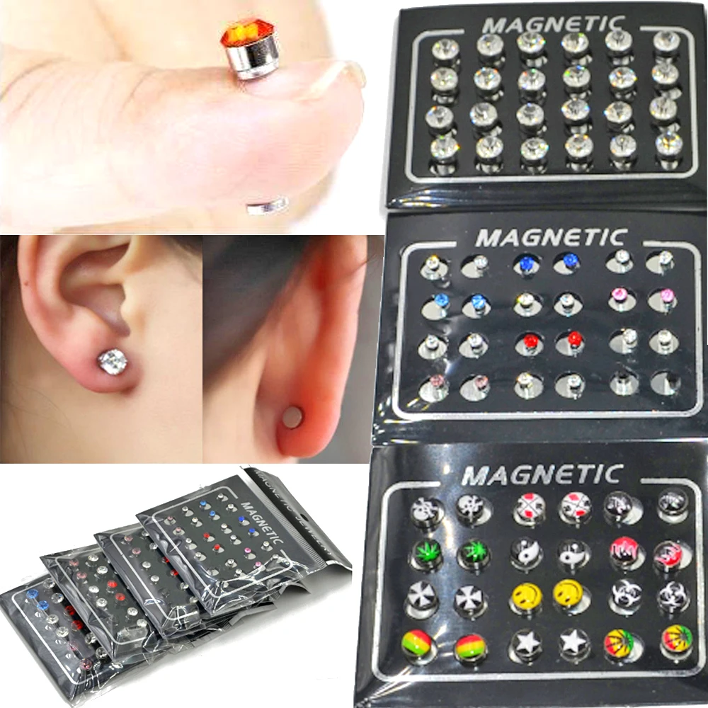 BOG- 24 pieces Magnetic Non-Piercing Clip Round Rhinestone Stud Earring Cheater Fake Ear Plugs For Boy Body Jewelry
BOG- 24 pieces Magnetic Non-Piercing Clip Round Rhinestone Stud Earring Cheater Fake Ear Plugs For Boy Body Jewelry