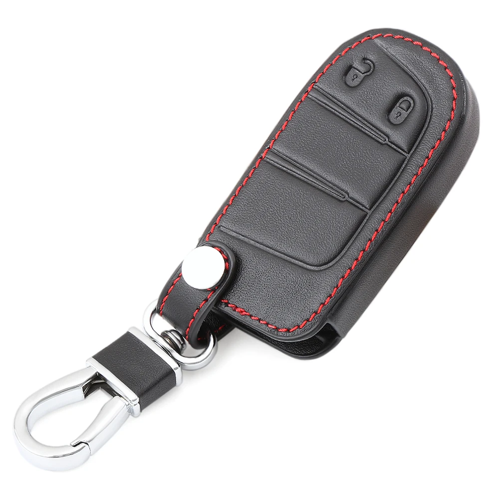 Genuine Leather Car Styling 2 Button Smart Key Case Cover For Jeep Compass/Grand Cherokee For Fiat Viaggio/Ottimo M19
Genuine Leather Car Styling 2 Button Smart Key Case Cover For Jeep Compass/Grand Cherokee For Fiat Viaggio/Ottimo M19