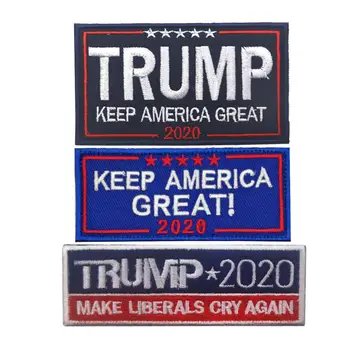 20pcs Embroidery Trump 2020 Patch Keep America Great Badge Hook Armband Combat Brassard Wholesale
20pcs Embroidery Trump 2020 Patch Keep America Great Badge Hook Armband Combat Brassard Wholesale
