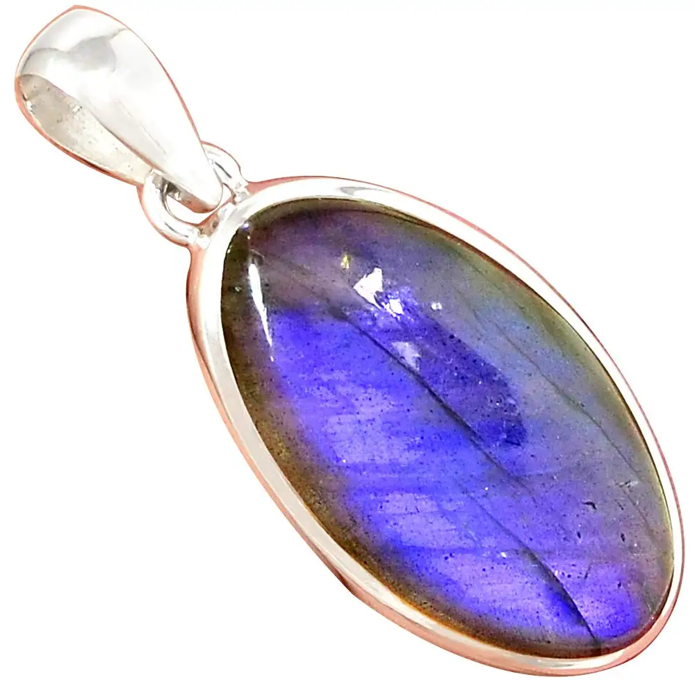 NiaoZaiFei YunZaiKan Genuine BLUE FIRE LABRADORITE Pendant 925 Sterling Silver, 48.2 mm, MHBAP6101
NiaoZaiFei YunZaiKan Genuine BLUE FIRE LABRADORITE Pendant 925 Sterling Silver, 48.2 mm, MHBAP6101