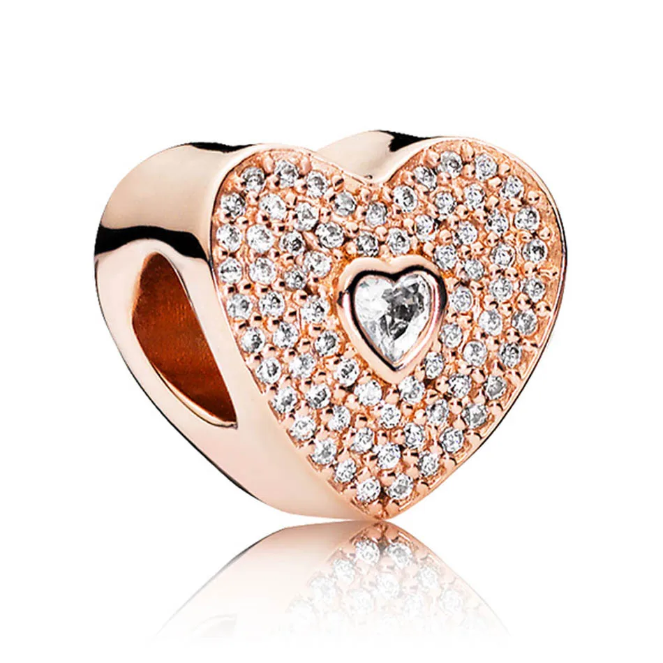 Sweetheart Charm fit Lady Bracelet Bangle Pave Rose & Clear CZ Authentic S925 Sterling Silver DIY Jewelry
Sweetheart Charm fit Lady Bracelet Bangle Pave Rose & Clear CZ Authentic S925 Sterling Silver DIY Jewelry