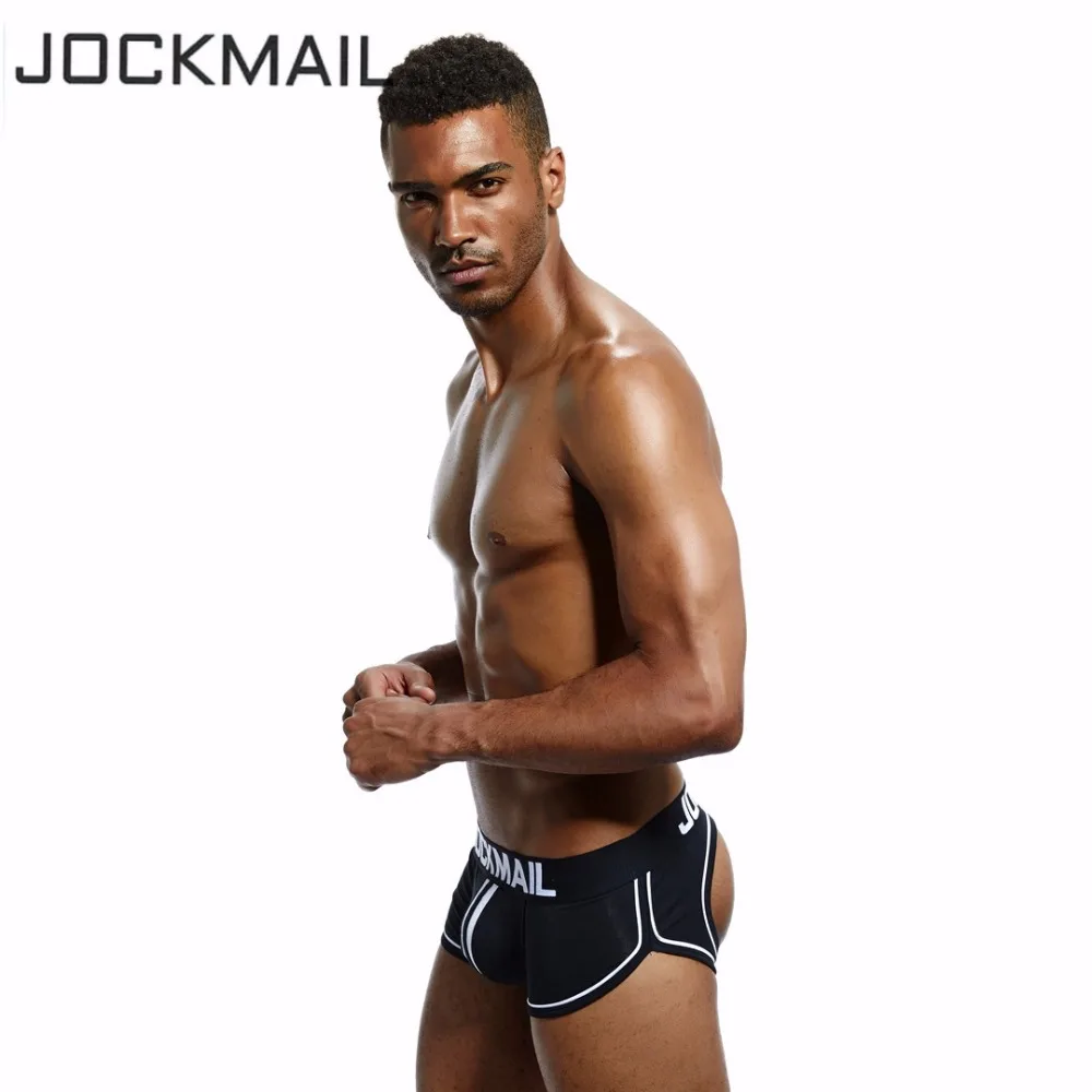 JOCKMAIL Brand Men open back underwear jockstrap sexy sissy panties Bottomless Men boxer shorts Cotton Backless Gay Underwear
JOCKMAIL Brand Men open back underwear jockstrap sexy sissy panties Bottomless Men boxer shorts Cotton Backless Gay Underwear