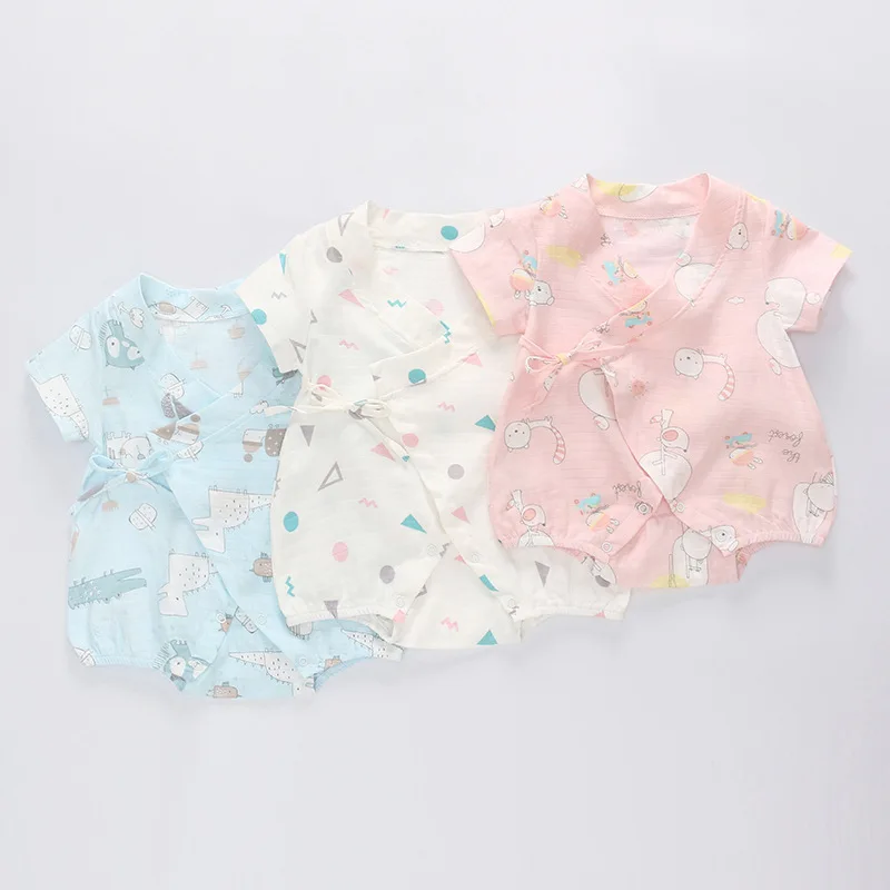 Vlinder Baby Romper Baby girl boy clothes Summer Short Rompers Oblique Lapel Short Sleeves Infant Printing Cartoon Jumpsuit
Vlinder Baby Romper Baby girl boy clothes Summer Short Rompers Oblique Lapel Short Sleeves Infant Printing Cartoon Jumpsuit