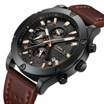 CRRJU Watch Men Fashion Sport Chronograph Quartz Clock Mens Watches Top Brand Luxury Leather Business Date Watch Erkek kol saati
CRRJU Watch Men Fashion Sport Chronograph Quartz Clock Mens Watches Top Brand Luxury Leather Business Date Watch Erkek kol saati