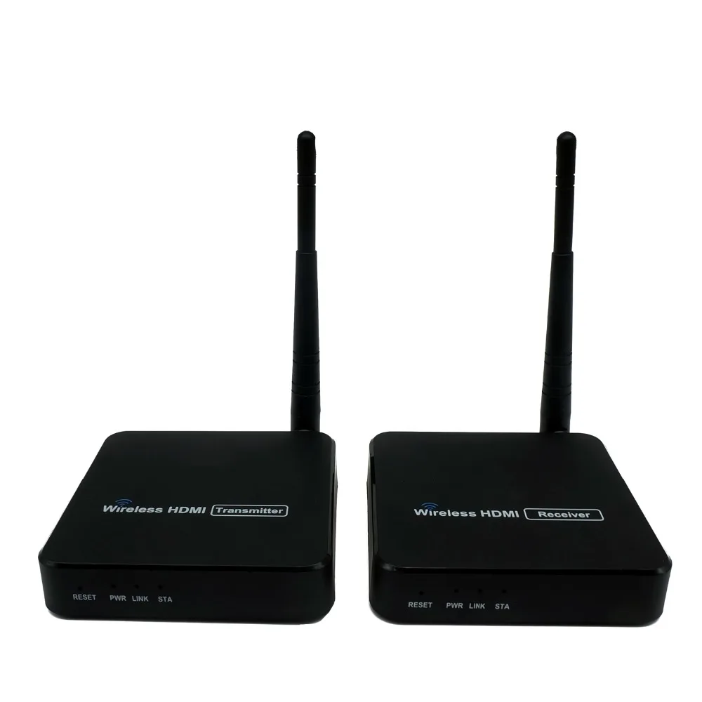 Wireless HDMI extender supported IR remote control and 1080P and support 1TX to 2RX upto 165FT HDMI extender
Wireless HDMI extender supported IR remote control and 1080P and support 1TX to 2RX upto 165FT HDMI extender