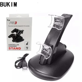 BUKIM LED Light Quick Dual USB Charging Dock Stand Charger For PS3 Controller Console Charging Accessories with box
BUKIM LED Light Quick Dual USB Charging Dock Stand Charger For PS3 Controller Console Charging Accessories with box