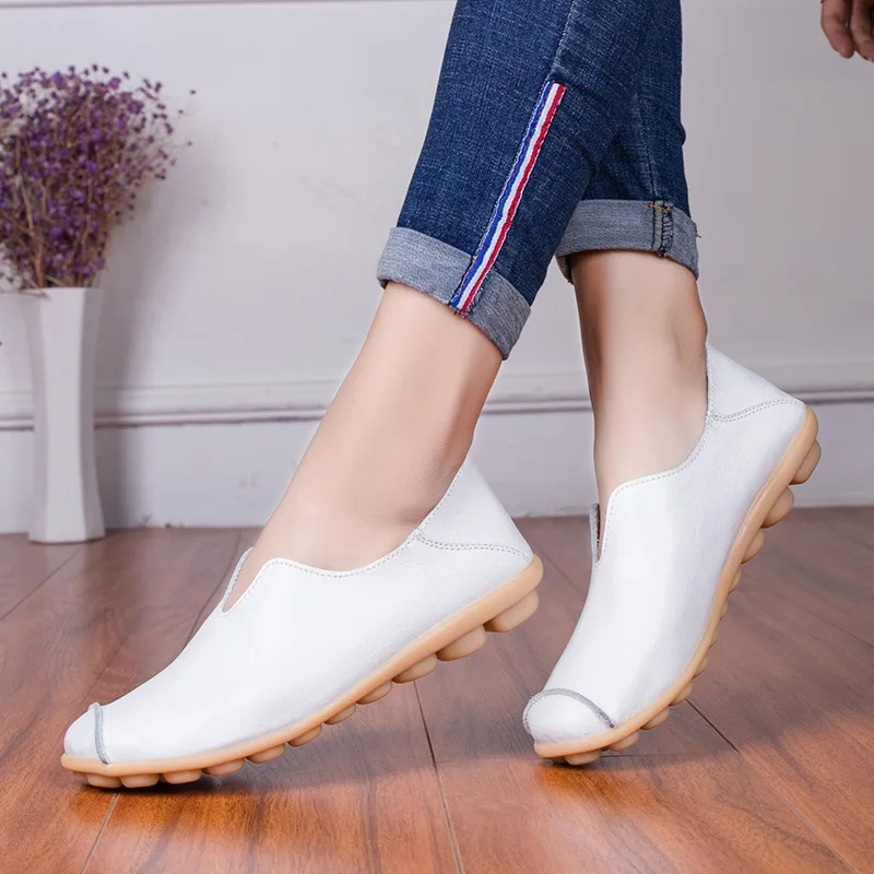 Ladies Flats Shoes Women Genuine Leather Shoes Moccasins Loafers Casual Shoes Soft Driving Ballet Footwear Big Size 44
Ladies Flats Shoes Women Genuine Leather Shoes Moccasins Loafers Casual Shoes Soft Driving Ballet Footwear Big Size 44