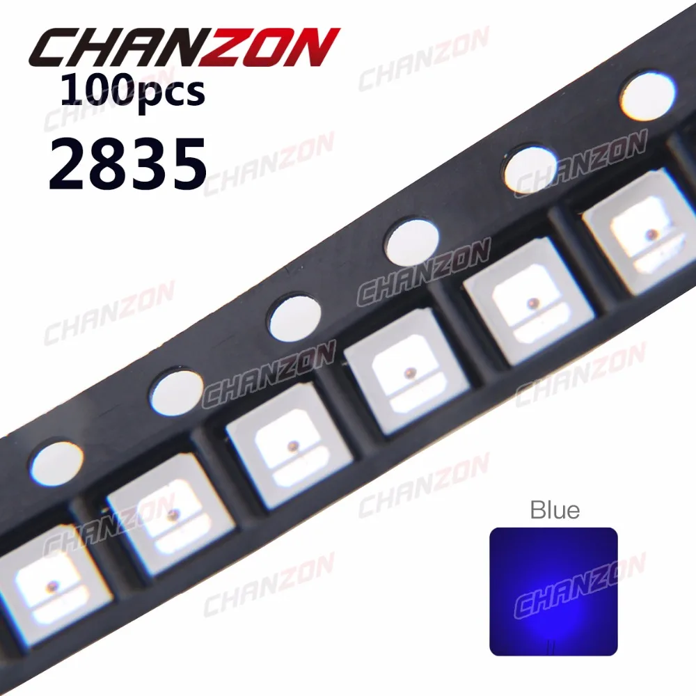 100pcs 2835 LED Blue Surface Mount SMT SMD Chip 30mA DC 3V Ultra Bright LED Light Emitting Diode Lamp PCB Electronics Components
100pcs 2835 LED Blue Surface Mount SMT SMD Chip 30mA DC 3V Ultra Bright LED Light Emitting Diode Lamp PCB Electronics Components