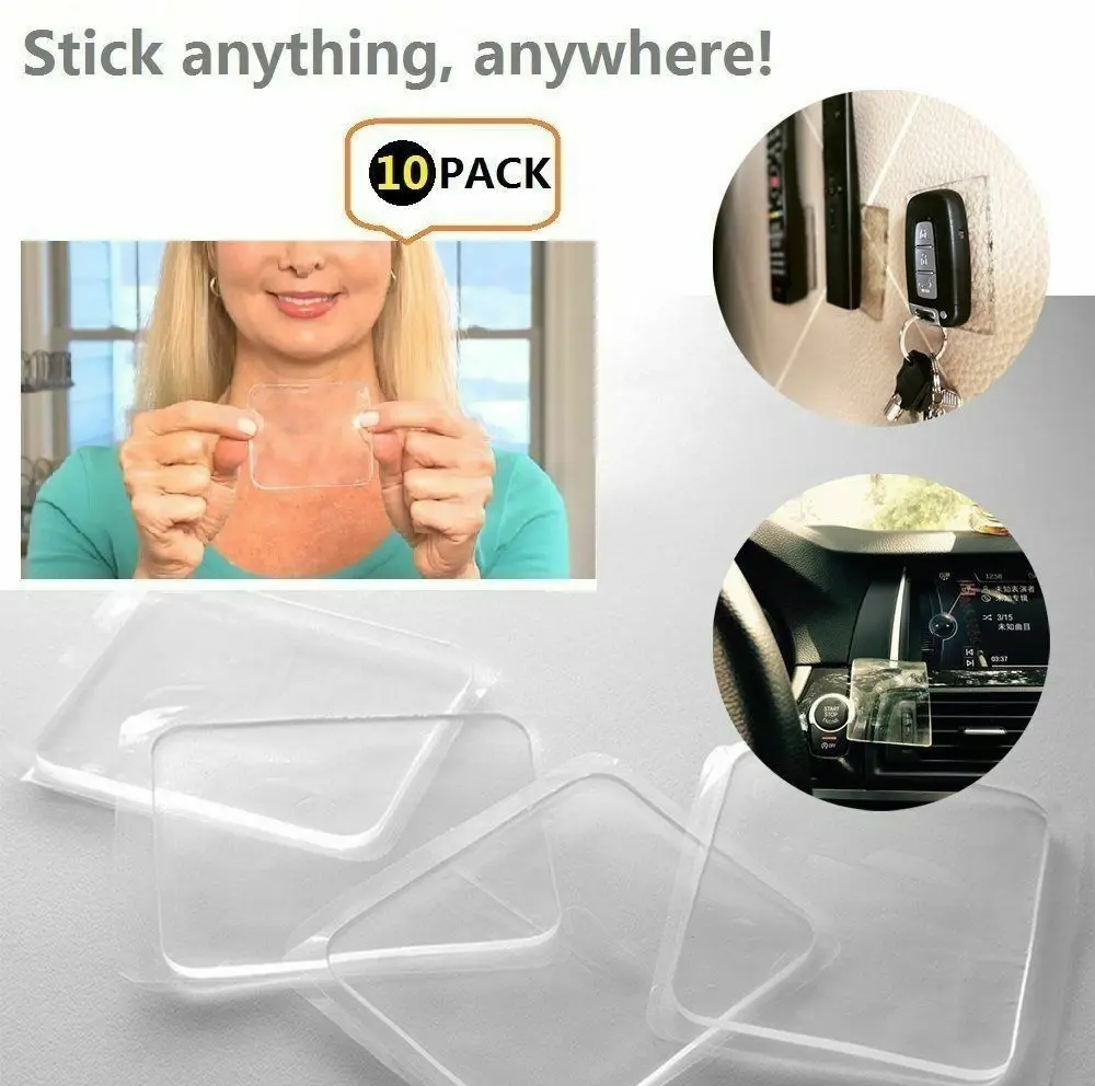 NEW Clear PU Grip Sticky Anti Slip Pads Kitchen Car Holder Super Easy Gripping Mat Transparent Sticker Pad for Keys Phone
NEW Clear PU Grip Sticky Anti Slip Pads Kitchen Car Holder Super Easy Gripping Mat Transparent Sticker Pad for Keys Phone