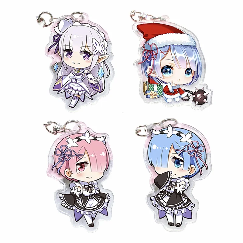 Re Life In a Different World From Zero Acrylic Keychain Emilia Ram Pendants Keyring Cosplay Surrounding gift 
Re Life In a Different World From Zero Acrylic Keychain Emilia Ram Pendants Keyring Cosplay Surrounding gift