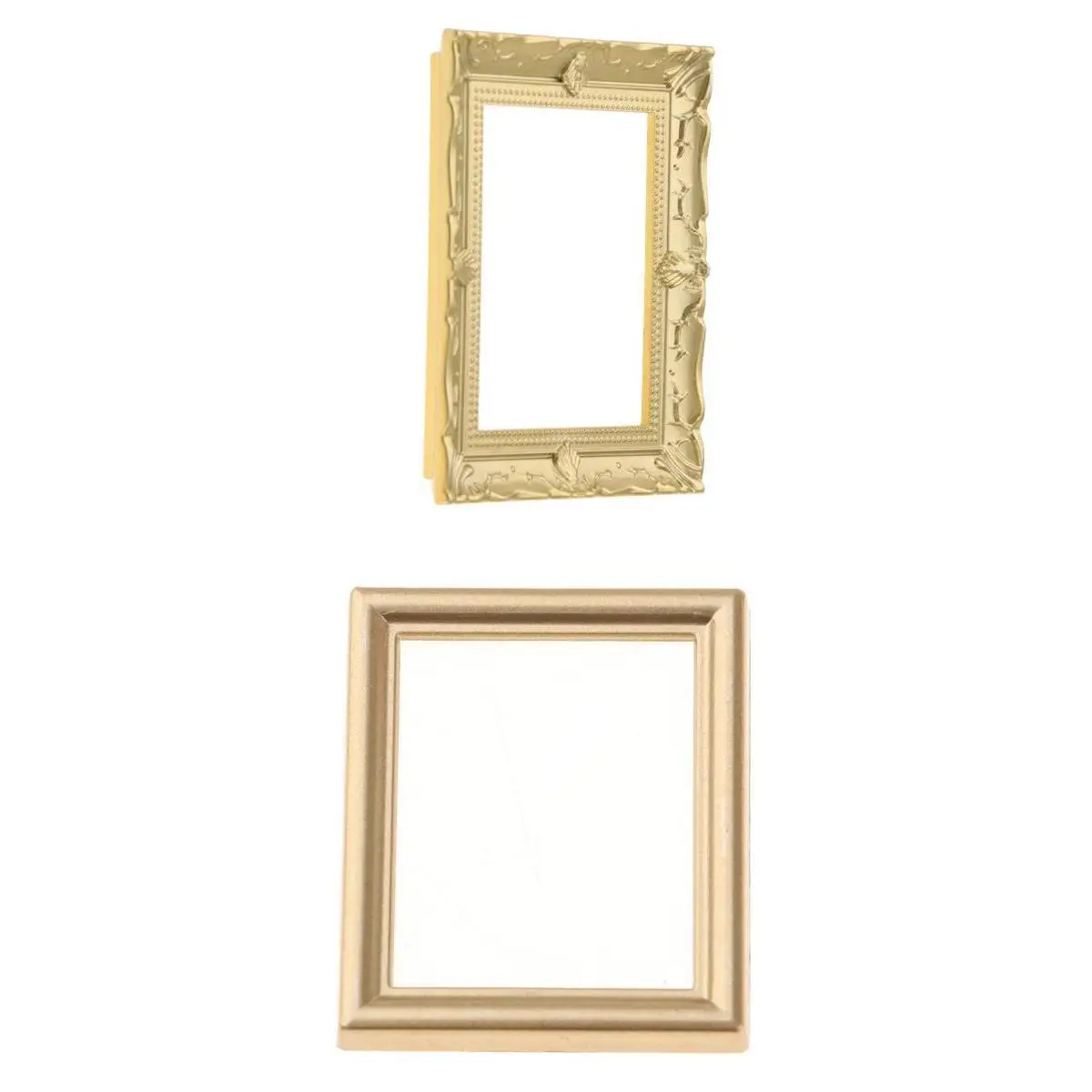 2 Pieces Vintage Empty Golden Picture Painting Photo Frames for 1/12 Miniature Dollhouse Life Scenes Simulation Supply
2 Pieces Vintage Empty Golden Picture Painting Photo Frames for 1/12 Miniature Dollhouse Life Scenes Simulation Supply