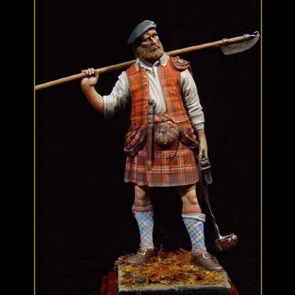 Масштаб 1/18 фигурка из смолы Highlander of Spain 90 мм|Наборы для сборки моделей| |