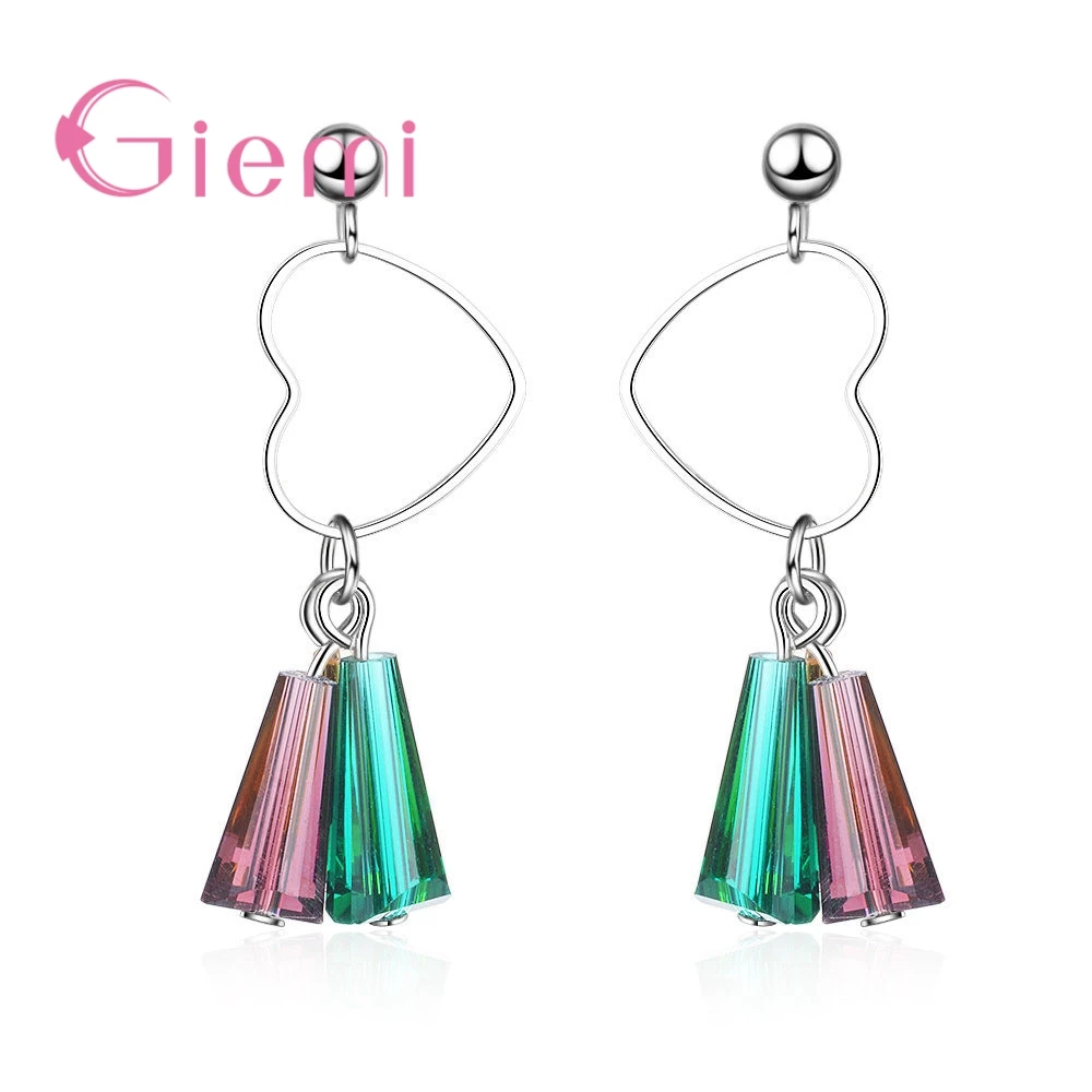 Elegent Top Quality Charming Heart Multiple Colors Rhinestone Crystal 925 Sterling Silver Drop Earring For Women Jewelry
Elegent Top Quality Charming Heart Multiple Colors Rhinestone Crystal 925 Sterling Silver Drop Earring For Women Jewelry