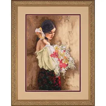 14/16/18/28/27 Top Quality Lovely Hot Sell Counted Cross Stitch Kit Woman with Bouquet Lady Girl Flower Flowers dim 35274 
14/16/18/28/27 Top Quality Lovely Hot Sell Counted Cross Stitch Kit Woman with Bouquet Lady Girl Flower Flowers dim 35274