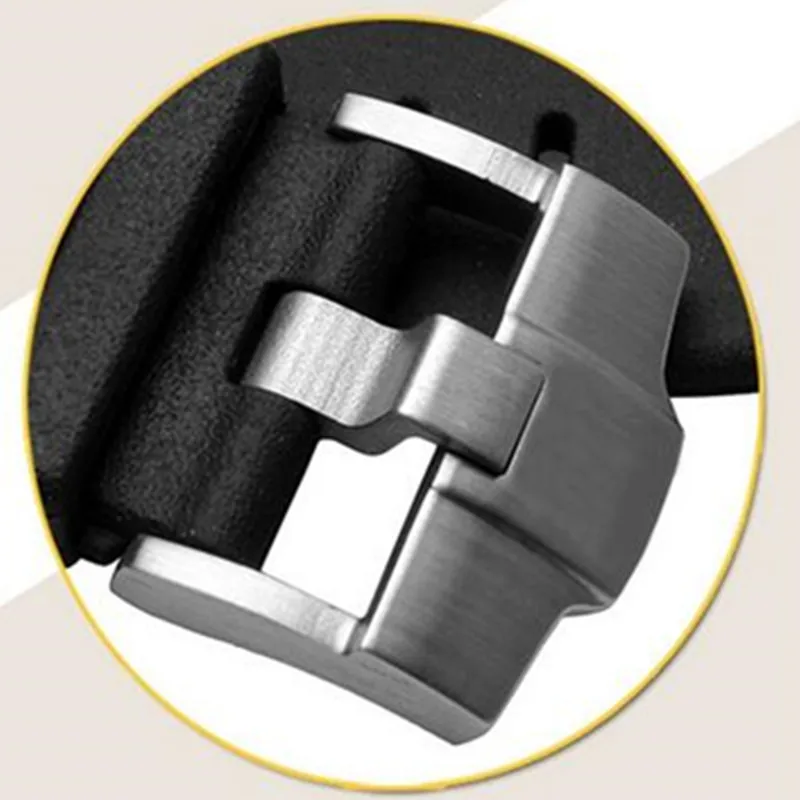 Stainless steel watchband buckle 316L solid metal pin clasp 22 24mm Watch button black for leather or rubber bracelet buckle
Stainless steel watchband buckle 316L solid metal pin clasp 22 24mm Watch button black for leather or rubber bracelet buckle