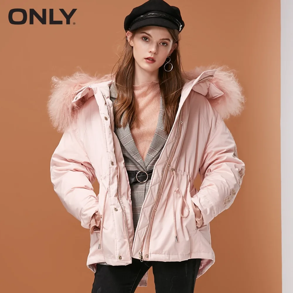 ONLY womens' winter new letter drawstring wool cotton coat jacket Multi-necked collar Buckle hem design|118322521
ONLY womens' winter new letter drawstring wool cotton coat jacket Multi-necked collar Buckle hem design|118322521