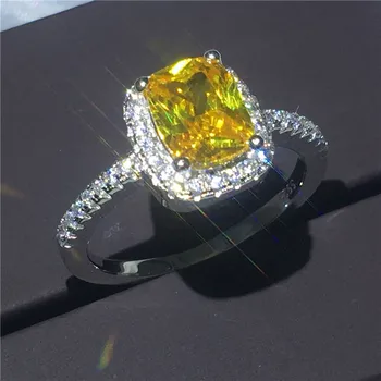 Fashion ring White Gold Filled 925 silver Engagement Wedding Band Rings for women 3ct AAAAA zircon DImaonque Finger Jewelry
Fashion ring White Gold Filled 925 silver Engagement Wedding Band Rings for women 3ct AAAAA zircon DImaonque Finger Jewelry