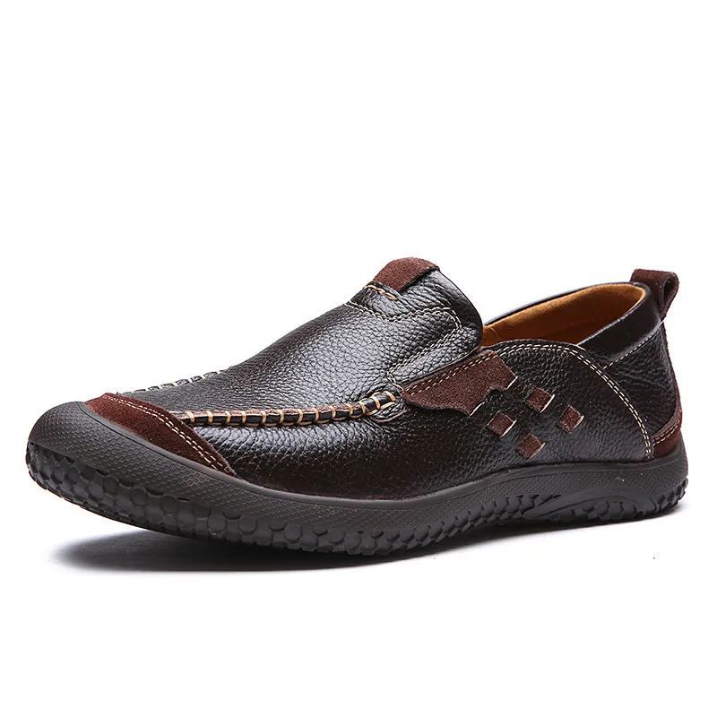 2017 Genuine Leather Men Shoes Casual Breathable Moccasins Men Loafers Soft High Quality
