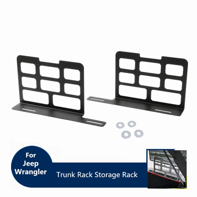 Car Interior Rear Trunk Storage Luggage Carrier Shelf Rack Case Fit For Jeep Wrangler Black Iron Rear Back Tidying Accessories
Car Interior Rear Trunk Storage Luggage Carrier Shelf Rack Case Fit For Jeep Wrangler Black Iron Rear Back Tidying Accessories