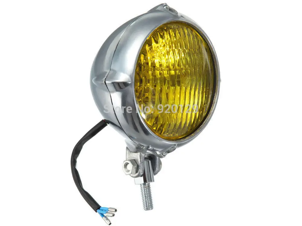 10mm Motorcycle Chrome Amber Headlight Vintage Head light Lamp For Harley Bobber Chopper Sportster Custom
10mm Motorcycle Chrome Amber Headlight Vintage Head light Lamp For Harley Bobber Chopper Sportster Custom
