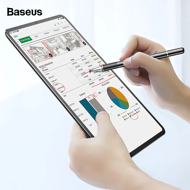 Baseus Capacitive Stylus Touch Pen For Apple iPhone Samsung iPad Pro PC Tablet Touch Screen Pen Mobile Phones Stylus Drawing Pen
Baseus Capacitive Stylus Touch Pen For Apple iPhone Samsung iPad Pro PC Tablet Touch Screen Pen Mobile Phones Stylus Drawing Pen