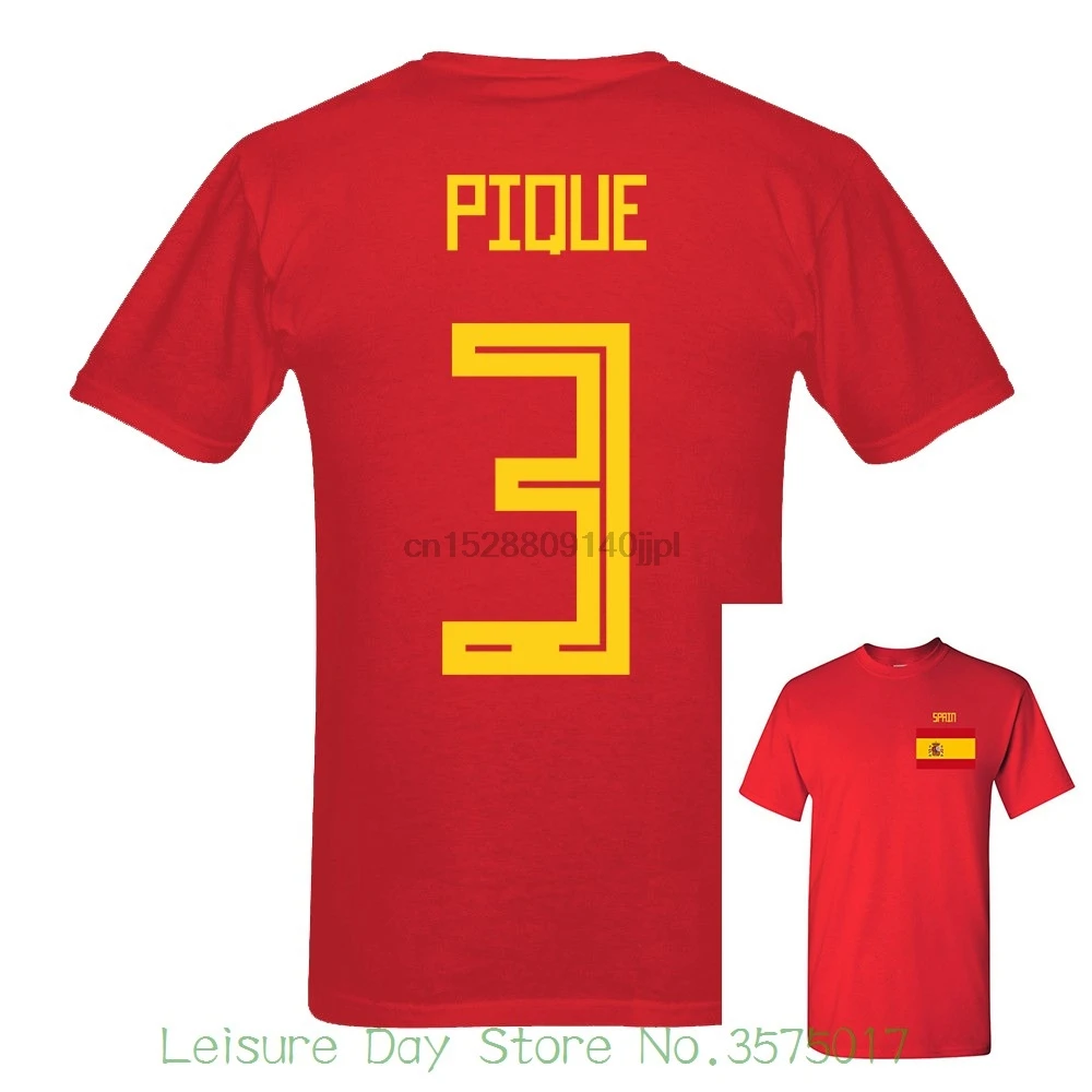 Number 3 Russia World Match Cup 10 Colors T Shirt Mens Fans Footballer Short Sleeve Tee White 2018 Newest Spain Pique
Number 3 Russia World Match Cup 10 Colors T Shirt Mens Fans Footballer Short Sleeve Tee White 2018 Newest Spain Pique