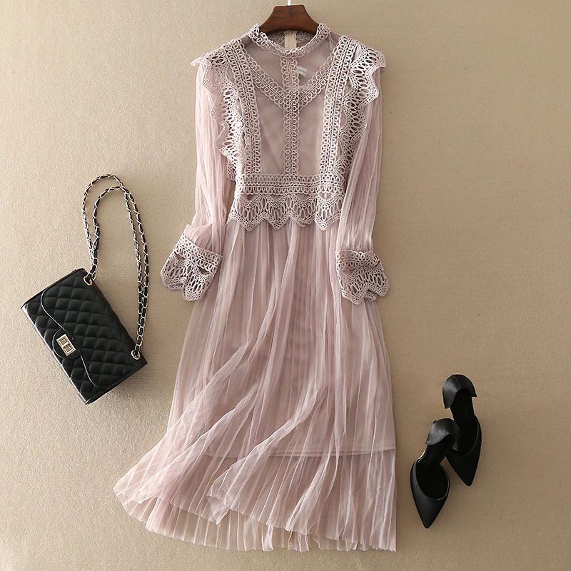 2019 High Quality Women Elegant Lace Dress Casual Long Sleeve Plus Size Women Clothing Female A Line Dresses
2019 High Quality Women Elegant Lace Dress Casual Long Sleeve Plus Size Women Clothing Female A Line Dresses