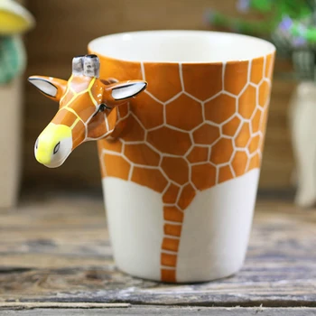 1 pcs Creative Giraffe Ceramic Cup 3D Cartoon Animal Mug Hand-painted Animal Green Tea Cup Single Layer Personalized Gift Mug
1 pcs Creative Giraffe Ceramic Cup 3D Cartoon Animal Mug Hand-painted Animal Green Tea Cup Single Layer Personalized Gift Mug