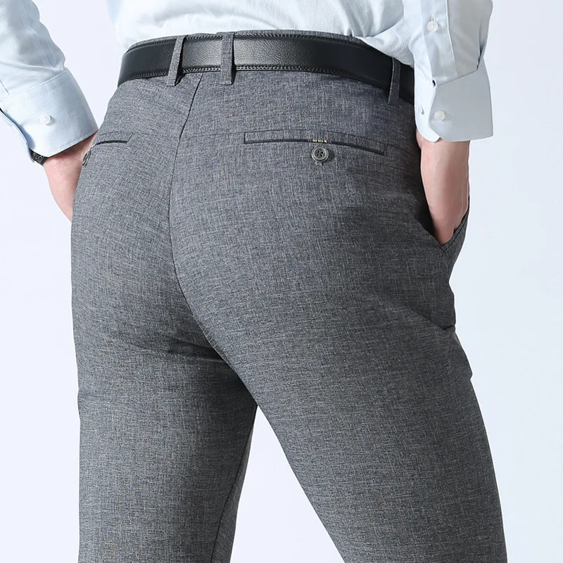 Spring Autumn Business Suit Pants Male Casual Classic Black Trousers Men Formal Regular Office Long Fit Pants Dress
Spring Autumn Business Suit Pants Male Casual Classic Black Trousers Men Formal Regular Office Long Fit Pants Dress