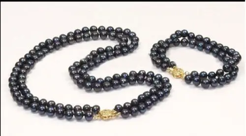 Free Shipping >>>>>DOUBLE STRANDS AAA 9-10MM BEAUTIFUL TAHITIAN BLACK PEARL NECKLACE BRACELET 14k
Free Shipping >>>>>DOUBLE STRANDS AAA 9-10MM BEAUTIFUL TAHITIAN BLACK PEARL NECKLACE BRACELET 14k
