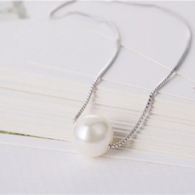 Модное ожерелье из натурального жемчуга с ракушками для женщин цепочка