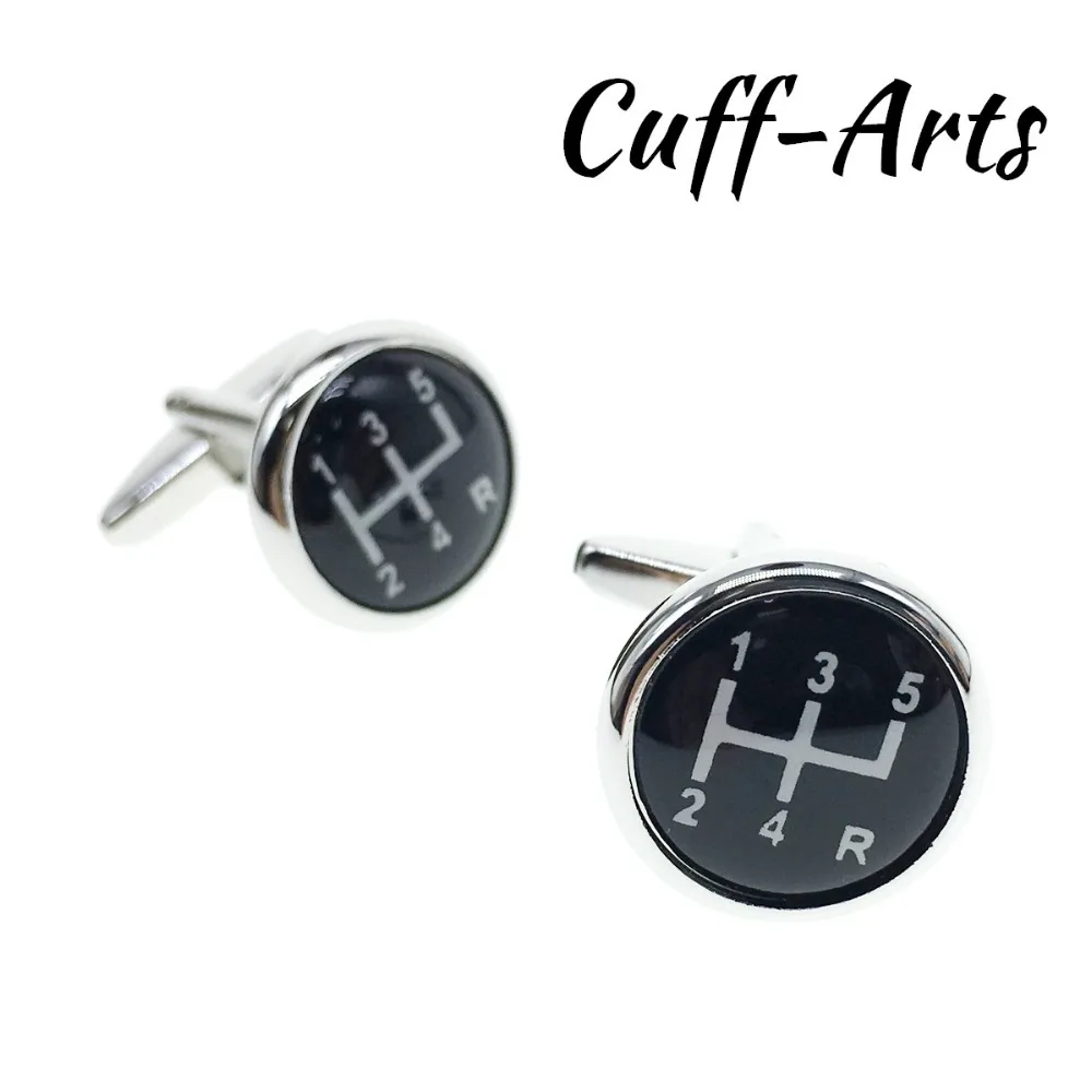 Cuff-Arts Cufflinks with High-Quality Sports Cars Logo Manual Gear Cufflinks tu use with dress Shirts or French Shirts. Our Car Lover Cufflinks are Fashion Novelty Gifts for Men