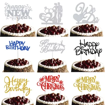 New Arrival Cake Toppers We Do Happy Birthday Merry Christmas Bridal Cake Flag Birthday Wedding New Year's Party Cake Decor Xmas
New Arrival Cake Toppers We Do Happy Birthday Merry Christmas Bridal Cake Flag Birthday Wedding New Year's Party Cake Decor Xmas