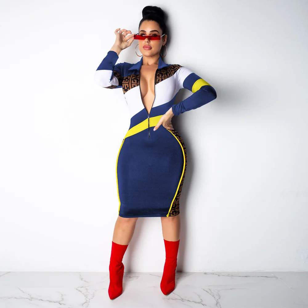 Spring and summer 2019 hot new style, fashionable African style,Stripe stitching lapel slim sexy medium length dress
Spring and summer 2019 hot new style, fashionable African style,Stripe stitching lapel slim sexy medium length dress