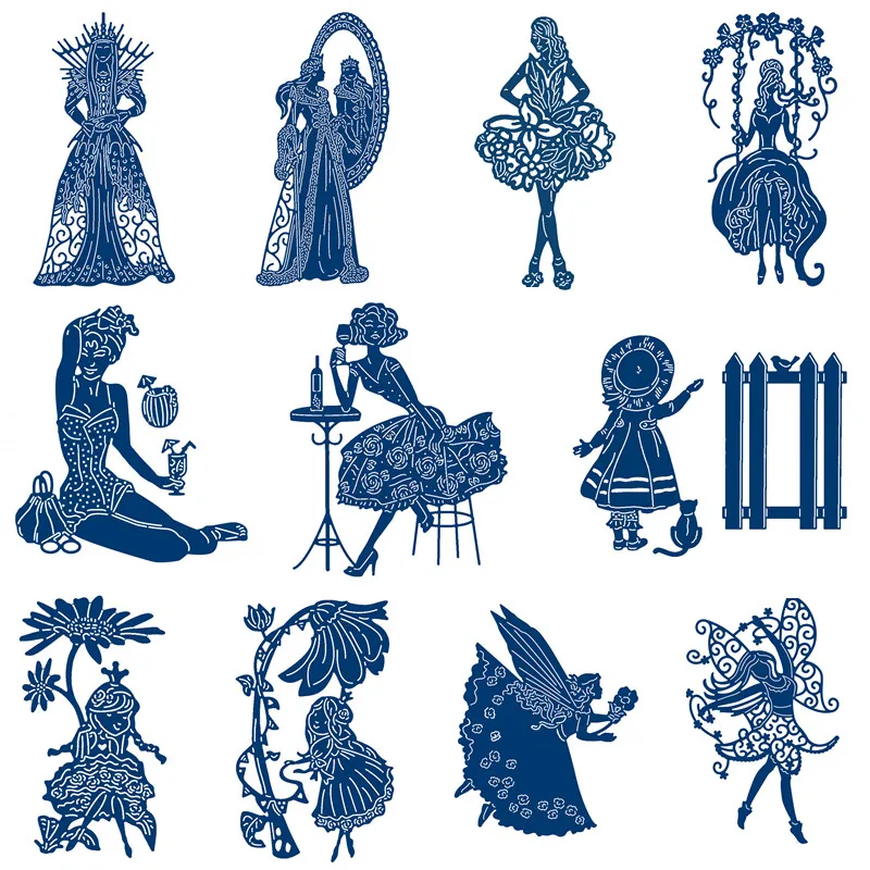 Qeen Lady Girl Fairy Metal Cutting Dies Stencil for DIY Scrapbook Photo Album Paper Card Decorative Craft Embossing Die New 2019
Qeen Lady Girl Fairy Metal Cutting Dies Stencil for DIY Scrapbook Photo Album Paper Card Decorative Craft Embossing Die New 2019