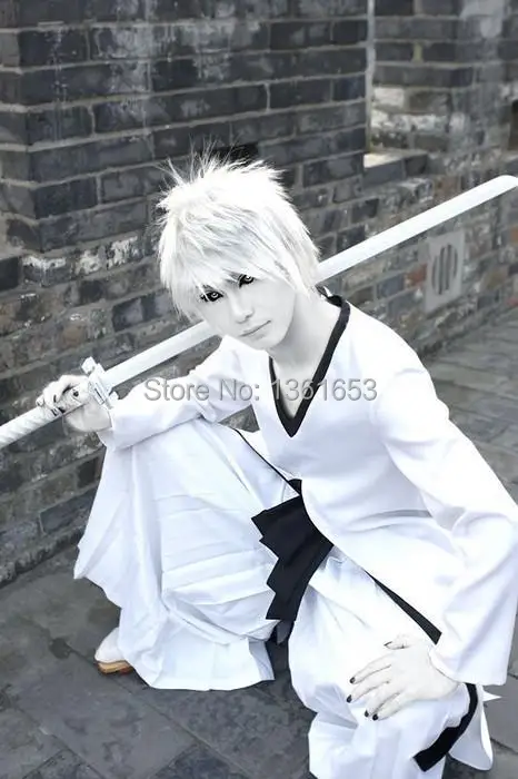 Фото Популярный костюм для косплея с рисунком из аниме отбеливатель цвет белый Ichigo