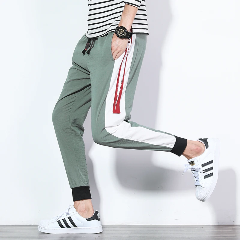 Mens Cargo Pants Hip Hop Spandex Viscose Comfortable Pencil Pants Drawstring Patchwork Joggers Fashion Streetwear Trousers 2019
Mens Cargo Pants Hip Hop Spandex Viscose Comfortable Pencil Pants Drawstring Patchwork Joggers Fashion Streetwear Trousers 2019