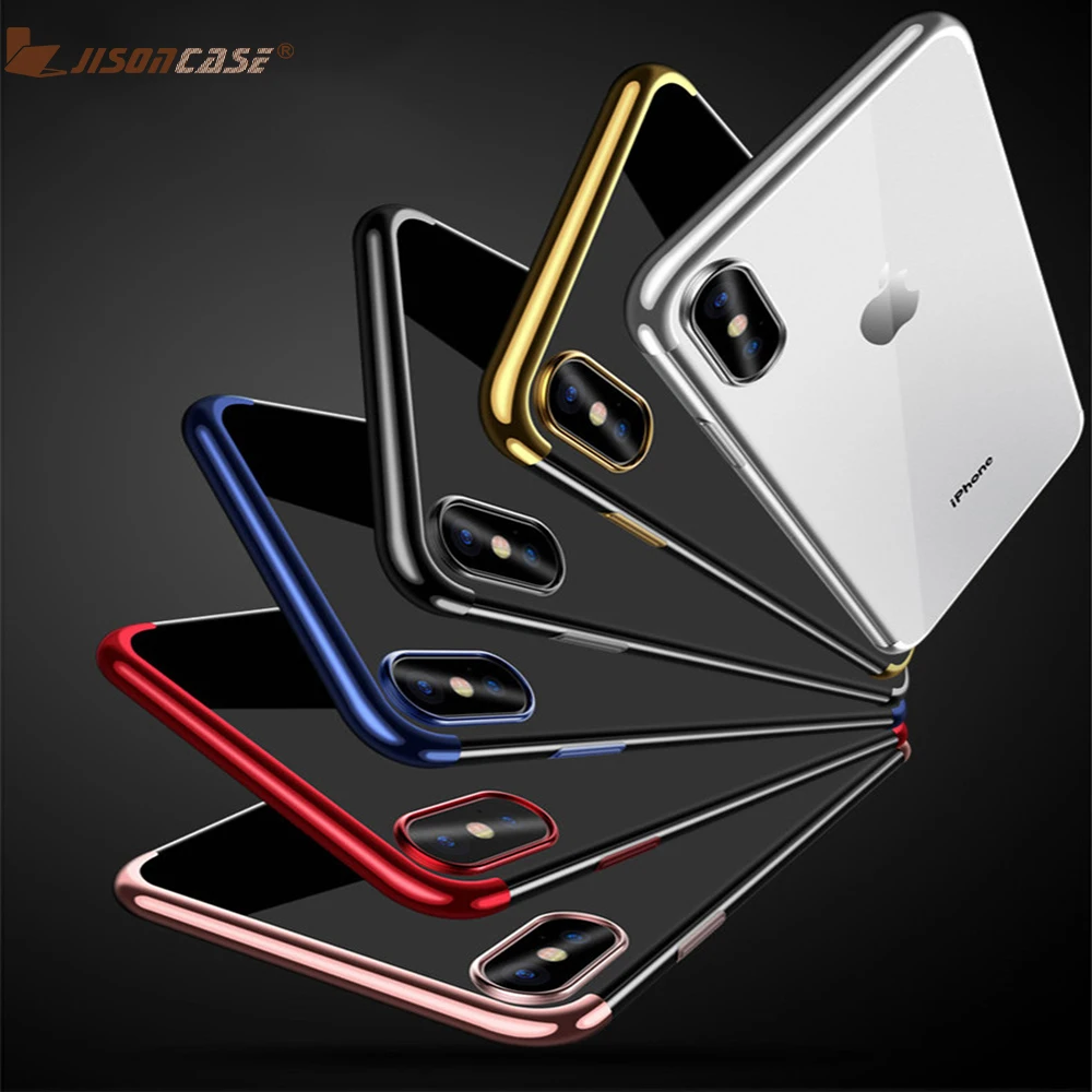 Jisoncase Luxury Shockproof Bumper Transparent Silicone Phone Case For iPhone X 8 7 6 6S Plus Clear protection Back Cover
Jisoncase Luxury Shockproof Bumper Transparent Silicone Phone Case For iPhone X 8 7 6 6S Plus Clear protection Back Cover
