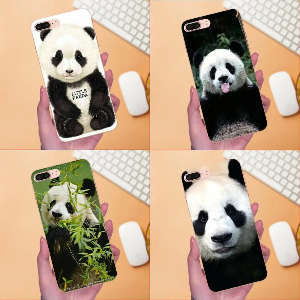 Cute Chinese Panda Soft Cases Skin For Sony Xperia Z Z1 Z2 Z3 Z4 Z5 compact Mini M2 M4 M5 T3 E3 E5 XA XA1 XZ Premium | Мобильные