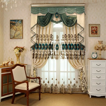 European Luxury High Quality Embroidery Blackout Curtains with Classic Voile Curtain for Bedroom Windows Living Room Windows
European Luxury High Quality Embroidery Blackout Curtains with Classic Voile Curtain for Bedroom Windows Living Room Windows