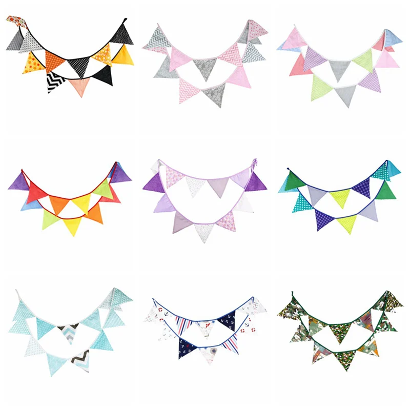 12 Flags 3.2m Fashion Elegant Cute Cotton Fabric Bunting Pennant Banner Flags Garland Baby Shower Outdoor DIY Home Room Decor
12 Flags 3.2m Fashion Elegant Cute Cotton Fabric Bunting Pennant Banner Flags Garland Baby Shower Outdoor DIY Home Room Decor
