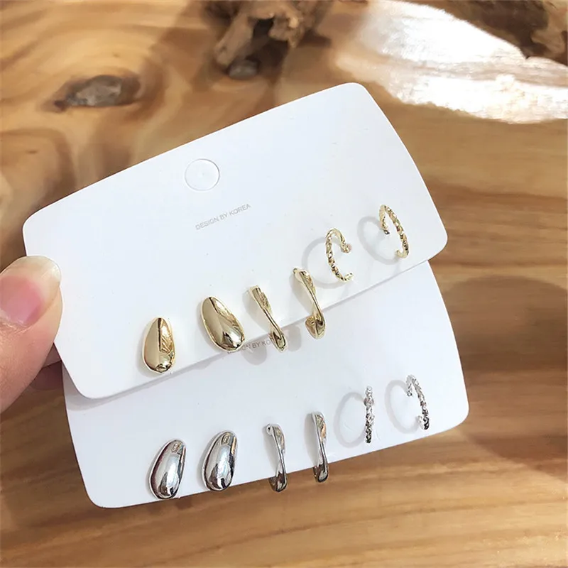 EARS HIGH 2019 New Korean 6pcs/set Geometric C Shape Triangle Metal Stud Earrings For Women Fashion Temperament Brincos Jewelry
EARS HIGH 2019 New Korean 6pcs/set Geometric C Shape Triangle Metal Stud Earrings For Women Fashion Temperament Brincos Jewelry