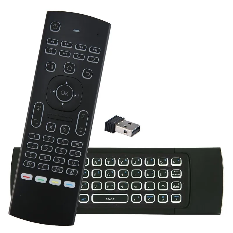 MX3 voice Backlit Air Mouse T3M Google Smart Remote Control IR 2.4G RF Wireless Keyboard For Android Linux Mac OS Gyro remote
MX3 voice Backlit Air Mouse T3M Google Smart Remote Control IR 2.4G RF Wireless Keyboard For Android Linux Mac OS Gyro remote