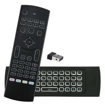 

MX3 voice Backlit Air Mouse T3M Google Smart Remote Control IR 2.4G RF Wireless Keyboard For Android Linux Mac OS Gyro remote