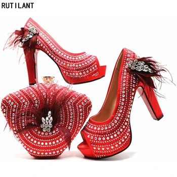 Shoes and Matching Bag for Nigeria Party Women African Shoes and Bags Matching Set Decorated with Rhinestone Luxury Women Shoes
Shoes and Matching Bag for Nigeria Party Women African Shoes and Bags Matching Set Decorated with Rhinestone Luxury Women Shoes