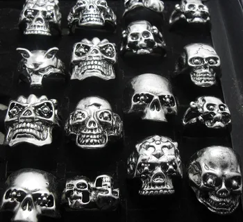 50pcs Men's Skull Rings Skeleton Gothic Biker Punk Style Rings Party Favor Wholesale Fashion Jewelry Lots
50pcs Men's Skull Rings Skeleton Gothic Biker Punk Style Rings Party Favor Wholesale Fashion Jewelry Lots