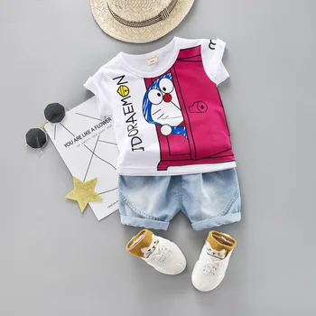 Cartoon Toddler Boy Summer Set Children Clothing Short Sleeve Shirt Boys Suit Baby Tracksuit
Cartoon Toddler Boy Summer Set Children Clothing Short Sleeve Shirt Boys Suit Baby Tracksuit