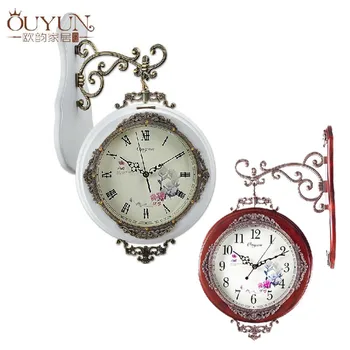 New arrive Free Shipping Solid Wood Clock European Rural Style Double Face Wall Clock Creative Clock Antique Wooden Wall Clock
New arrive Free Shipping Solid Wood Clock European Rural Style Double Face Wall Clock Creative Clock Antique Wooden Wall Clock