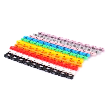 

Buyincoins Wholesale 100pcs/lot Label Mark RJ45 RJ11 RJ12 Color Numeric Cable 02 #264