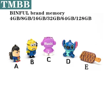 BiNFUL 2020 Cartoon character Model Pen drive USB flash drive Pendrive 4g 8g 16g 32g 64G 128GB usb 2.0 flash memory stick u disk
BiNFUL 2020 Cartoon character Model Pen drive USB flash drive Pendrive 4g 8g 16g 32g 64G 128GB usb 2.0 flash memory stick u disk